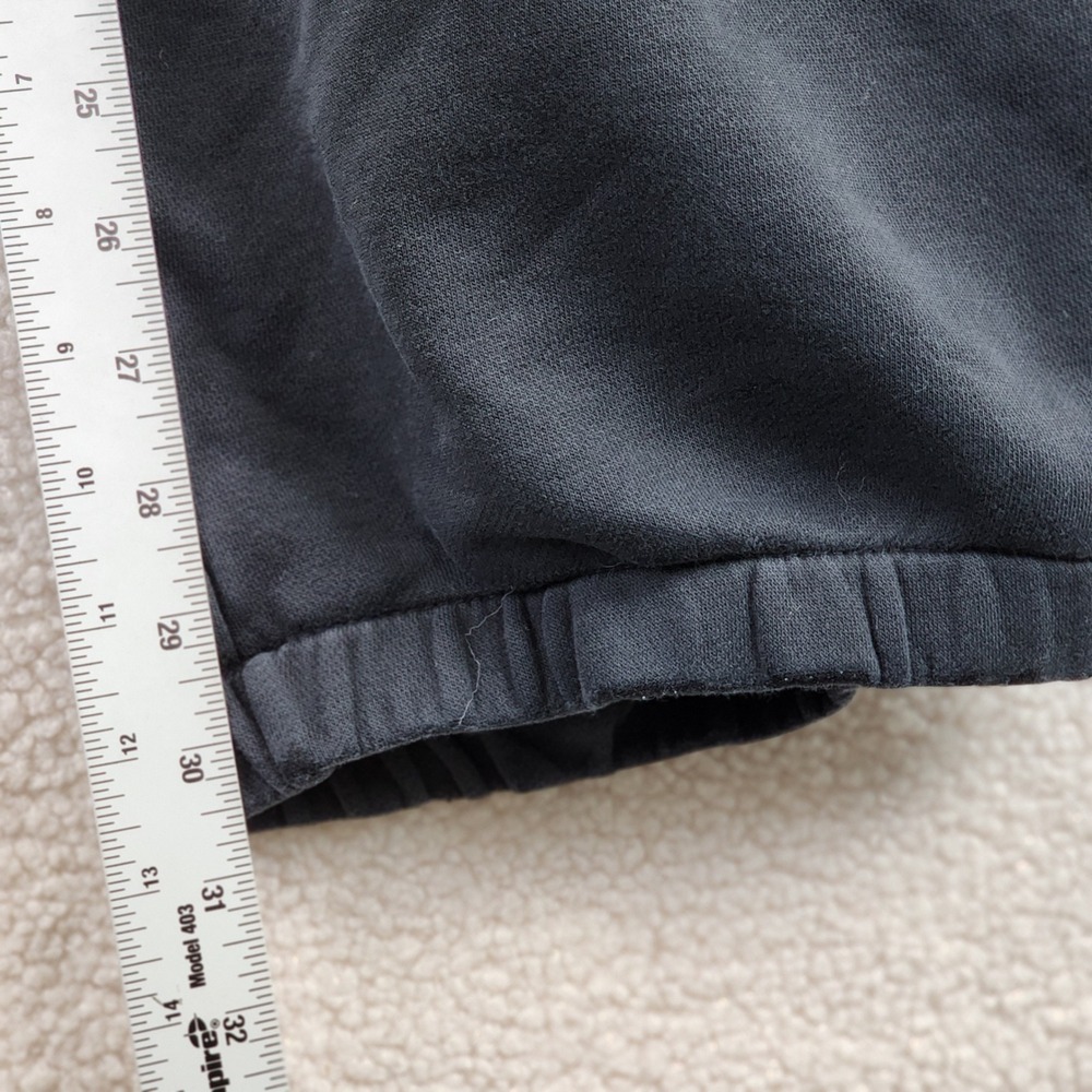 Nike Fleece Jogger Sweatpants Mens XXL Black Embroidered Swoosh Relaxed Fit - Picture 7 of 10